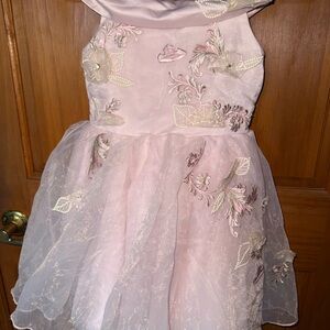 Disney Pink Floral Kids Formal Dress